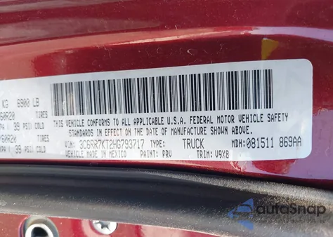 2017 Ram 1500 Express 4X4 5'7 Box from USA, damaged, VIN 3C6RR7KT2HG793717